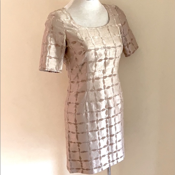 BLV 147 Dresses & Skirts - 50’s style shift dress 🔳velvet embossed checker print SIZE 8 Relaxed fit
